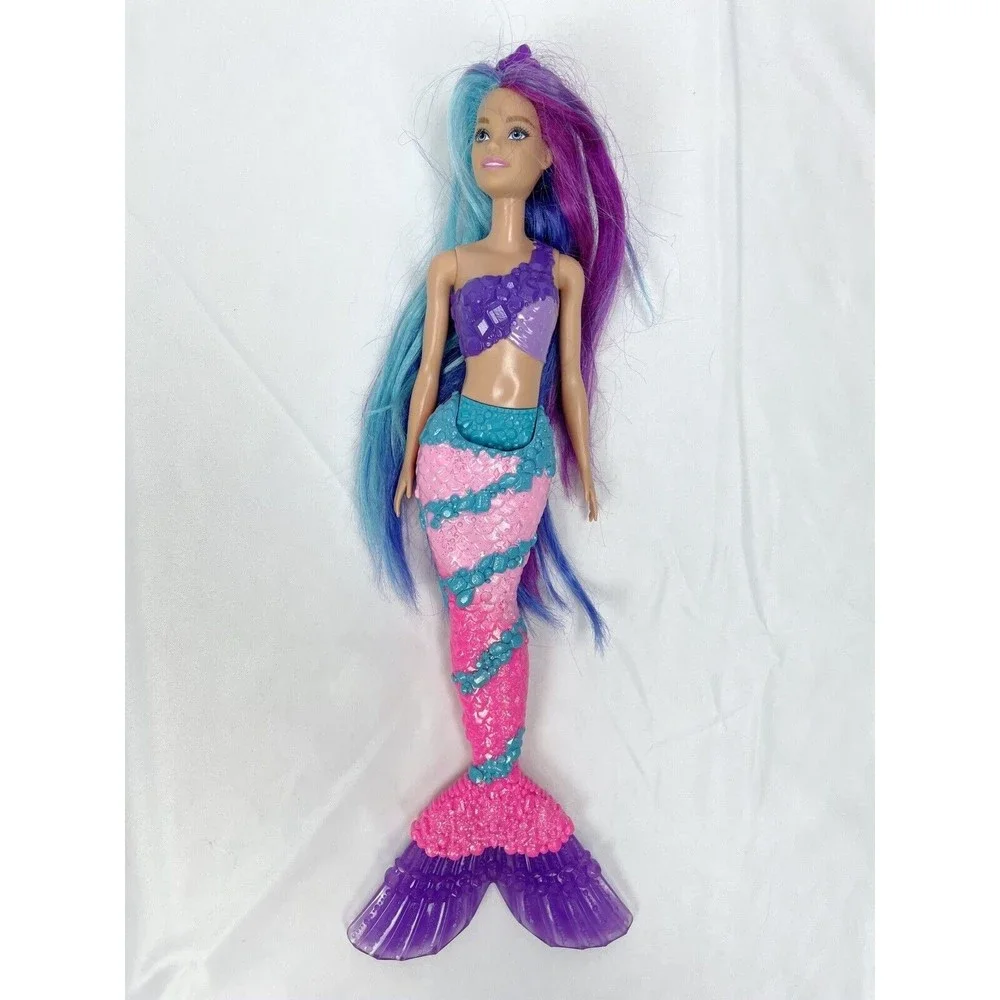 Barbie Dreamtopia Mermaid Purple‎ Blue Hair Pink Tail Doll
